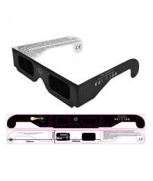 ISO 12312-2 认证日食眼镜工厂批发纸板日食眼镜徽标定制纸质日食眼镜